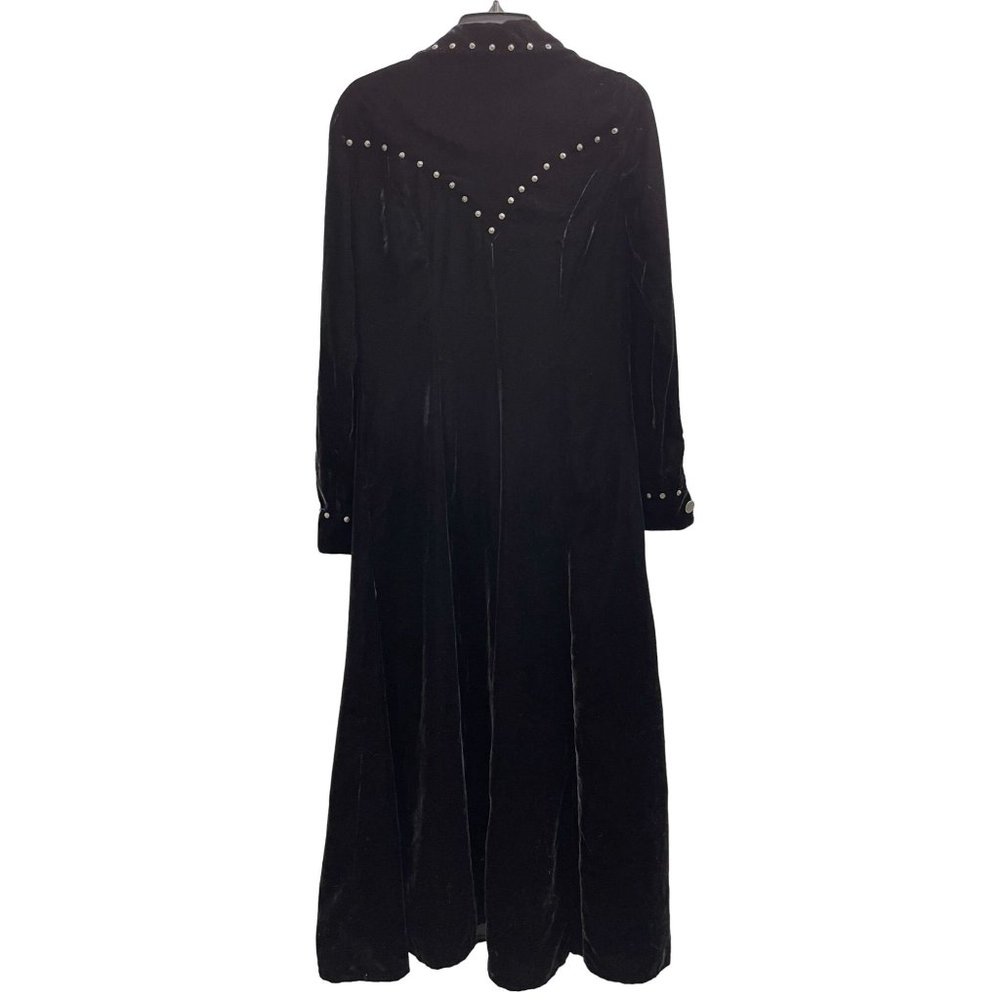 NEW Roja Black Velvet Long Sleeve Studded Dress Large - Picture 2 of 8
